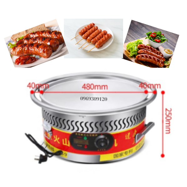 Máy Nướng Đá Lạp Xưởng